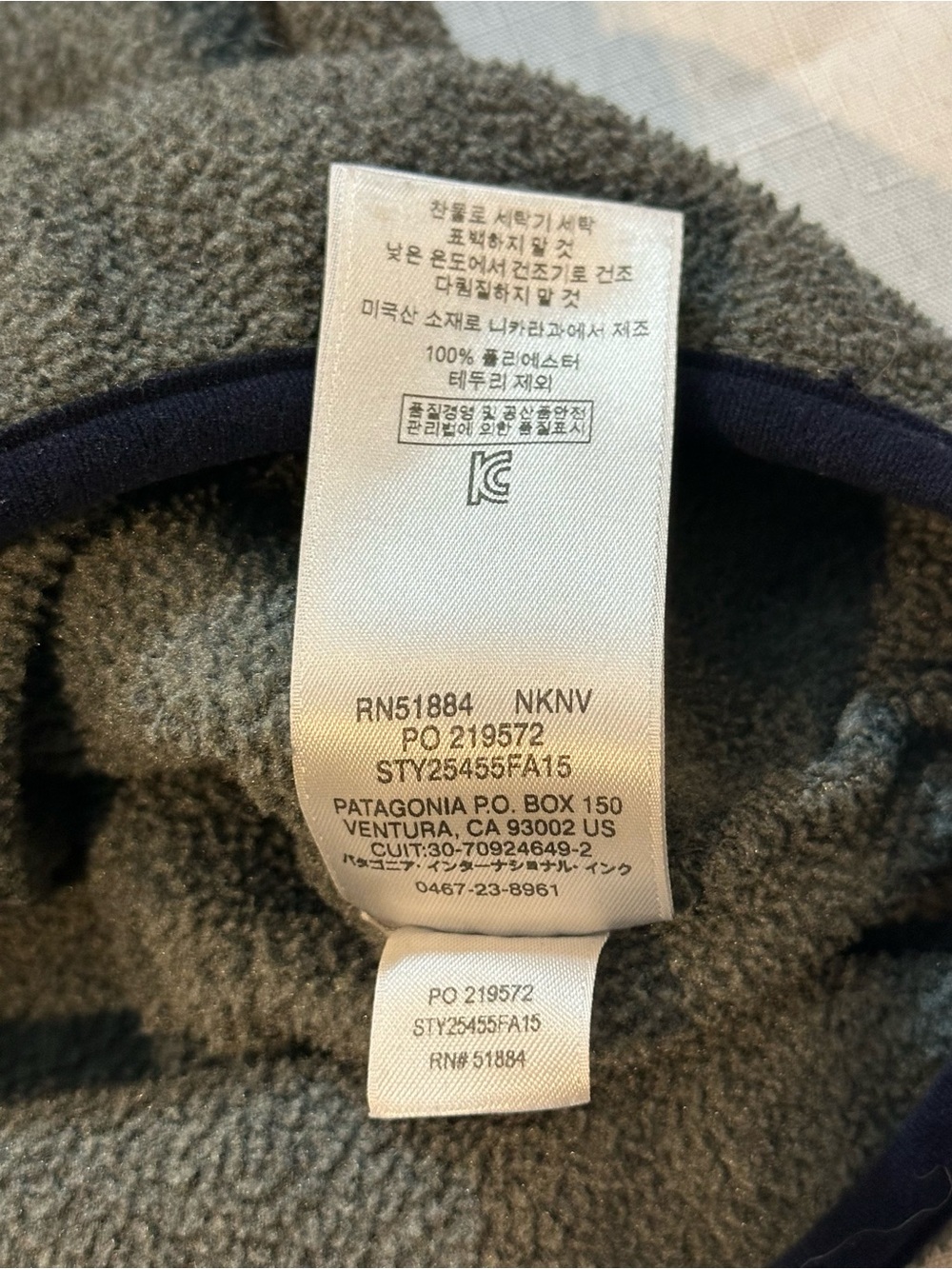 Patagonia Synchilla Snap-T Fleece Pullover Gray Navy Women’s XS - Picture 11 of 12